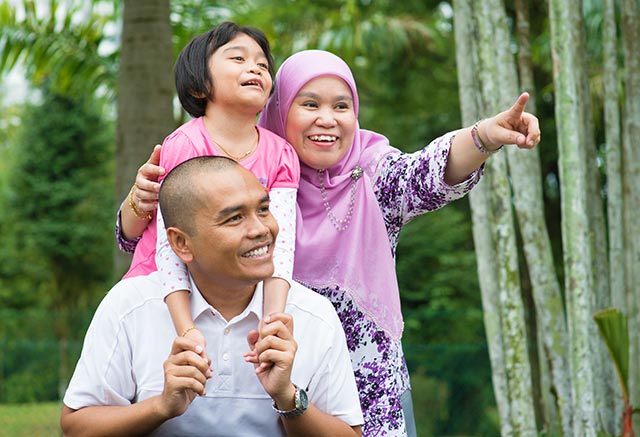 Going for nature walks is one of the best physical activities for the whole family.